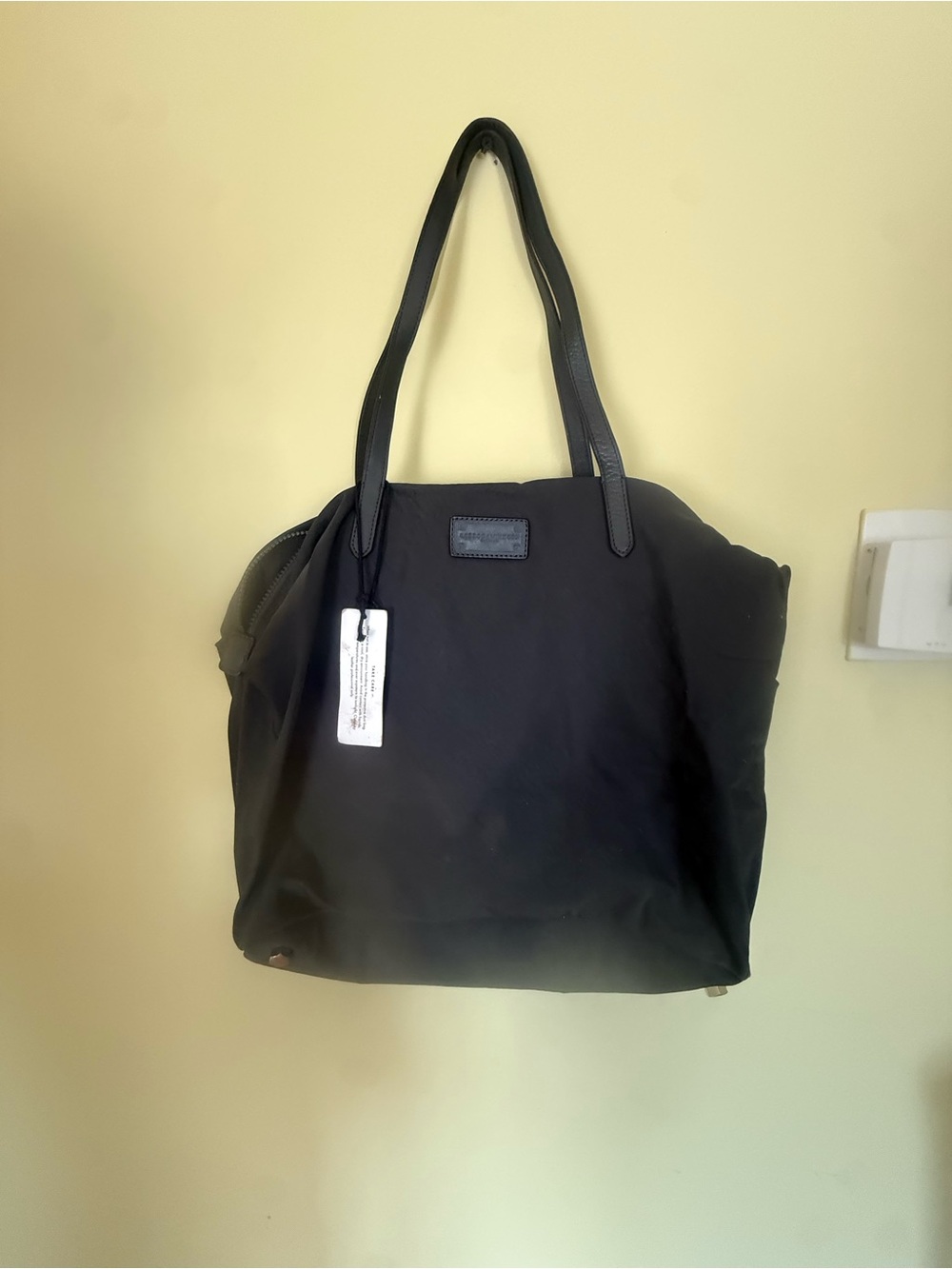 Rebecca Minkoff Black Tote Bag with Leather Handles